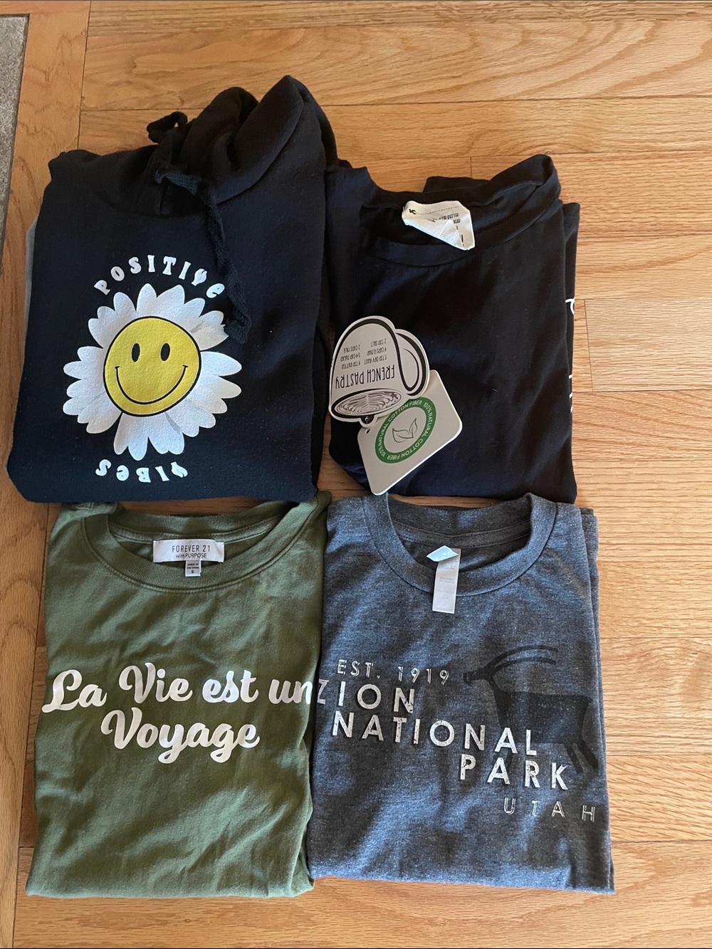 Lot of 4 Girls Hoodie, Long and Short Sleeved